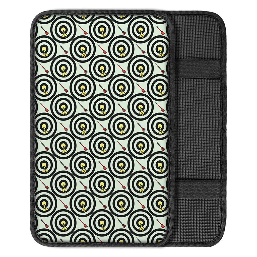 Dartboard Cartoon Pattern Print Car Center Console Cover