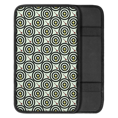 Dartboard Cartoon Pattern Print Car Center Console Cover
