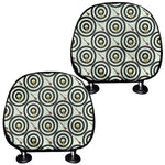 Dartboard Cartoon Pattern Print Car Headrest Covers