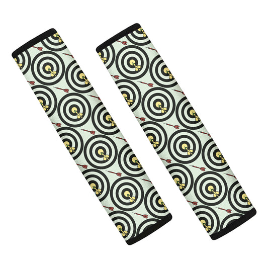 Dartboard Cartoon Pattern Print Car Seat Belt Covers
