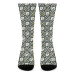Dartboard Cartoon Pattern Print Crew Socks