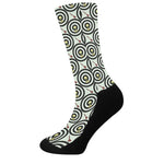 Dartboard Cartoon Pattern Print Crew Socks