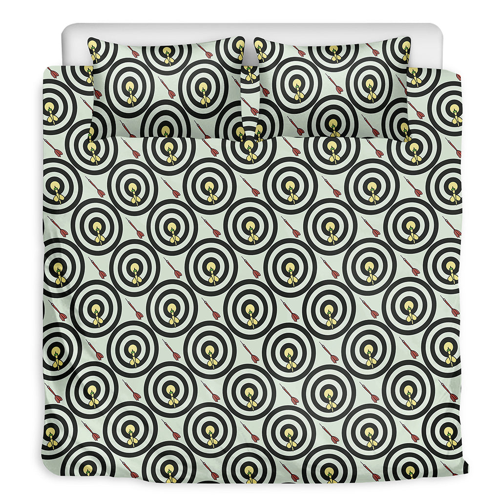 Dartboard Cartoon Pattern Print Duvet Cover Bedding Set