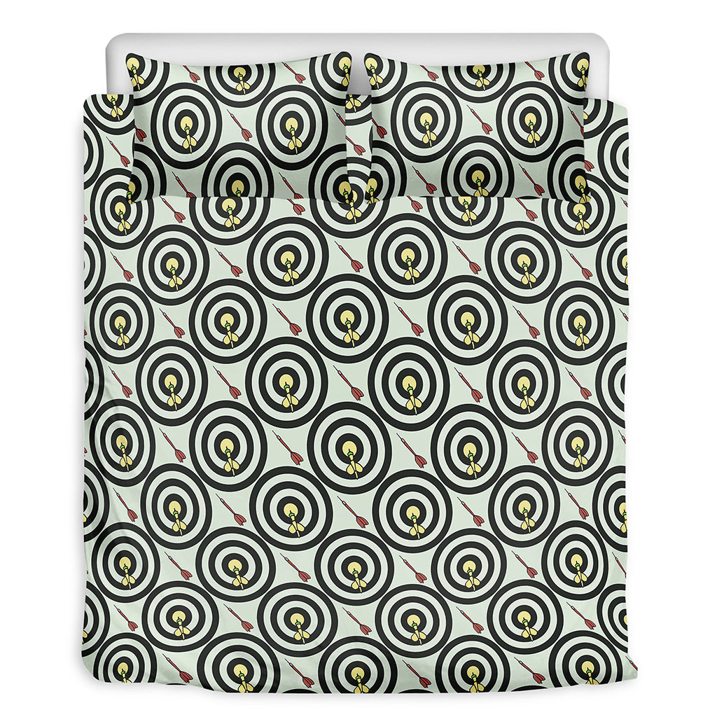 Dartboard Cartoon Pattern Print Duvet Cover Bedding Set