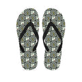 Dartboard Cartoon Pattern Print Flip Flops