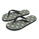 Dartboard Cartoon Pattern Print Flip Flops