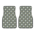 Dartboard Cartoon Pattern Print Front Car Floor Mats
