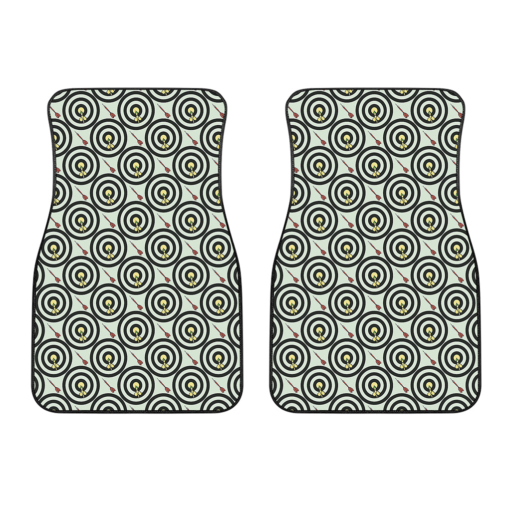 Dartboard Cartoon Pattern Print Front Car Floor Mats
