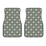 Dartboard Cartoon Pattern Print Front Car Floor Mats
