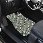 Dartboard Cartoon Pattern Print Front Car Floor Mats