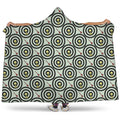 Dartboard Cartoon Pattern Print Hooded Blanket