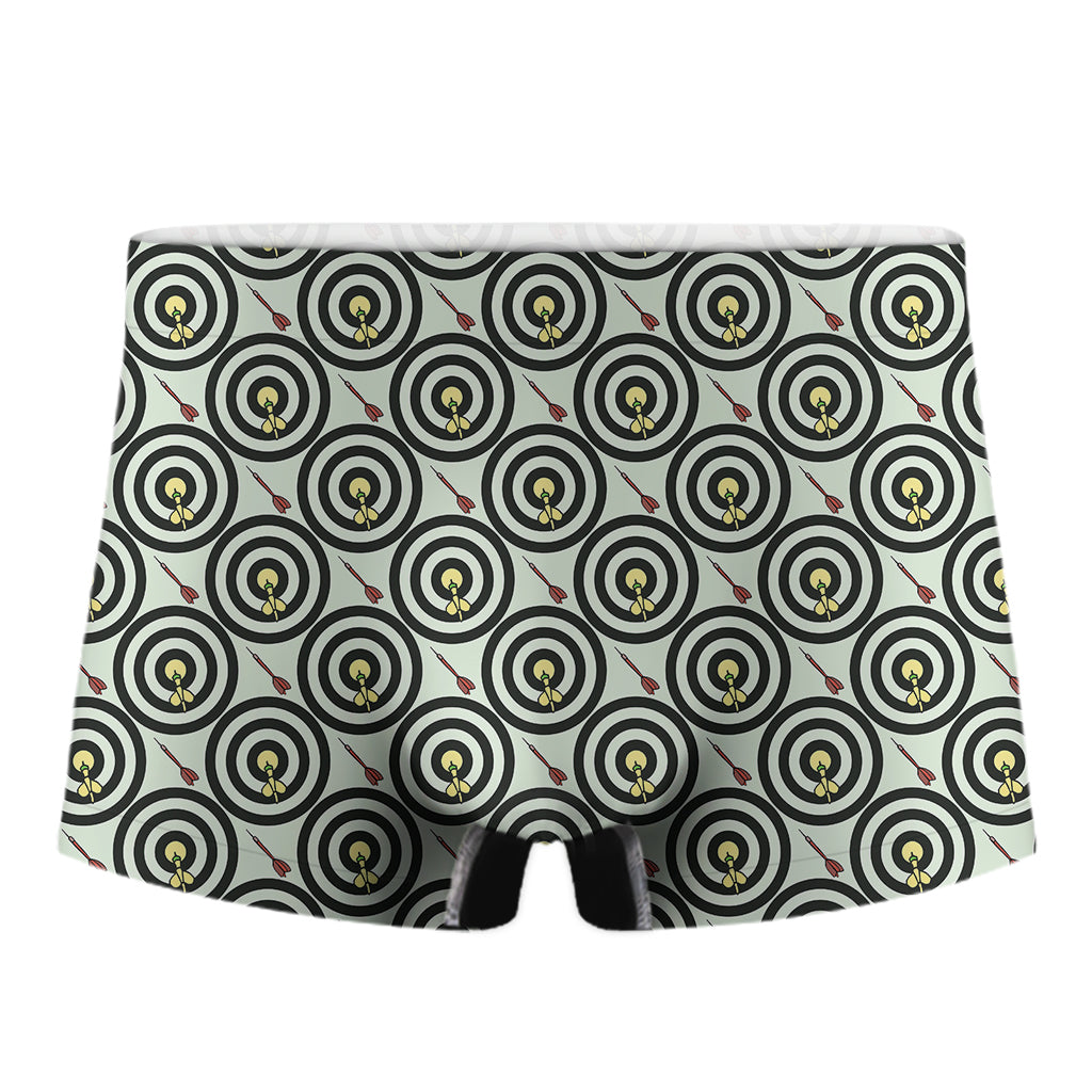 Dartboard Cartoon Pattern Print Men's Boxer Briefs