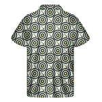 Dartboard Cartoon Pattern Print Men's Short Sleeve Shirt