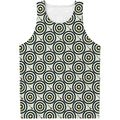 Dartboard Cartoon Pattern Print Men's Tank Top