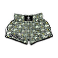 Dartboard Cartoon Pattern Print Muay Thai Boxing Shorts