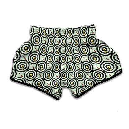 Dartboard Cartoon Pattern Print Muay Thai Boxing Shorts