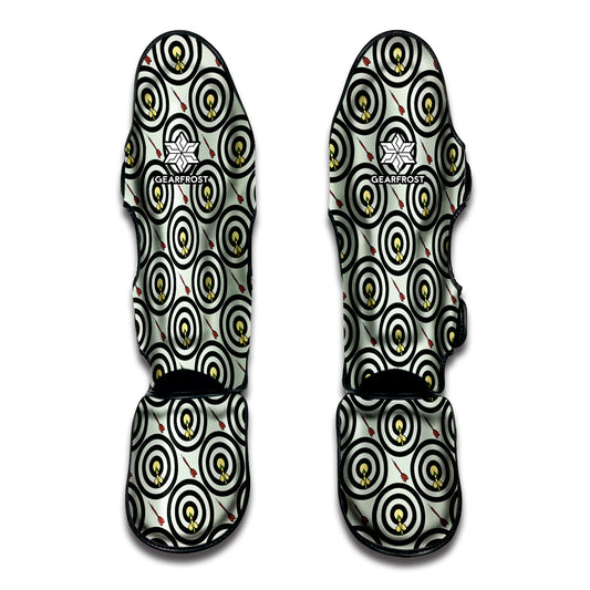 Dartboard Cartoon Pattern Print Muay Thai Shin Guard