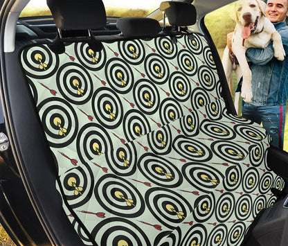 Dartboard Cartoon Pattern Print Pet Car Back Seat Cover