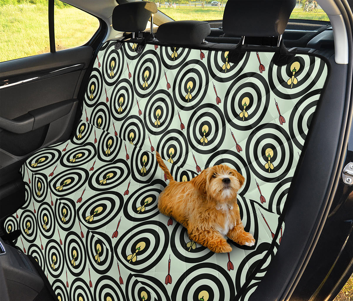 Dartboard Cartoon Pattern Print Pet Car Back Seat Cover