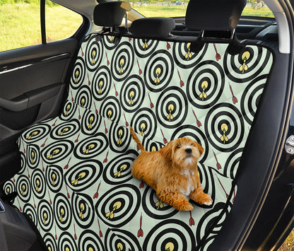 Dartboard Cartoon Pattern Print Pet Car Back Seat Cover