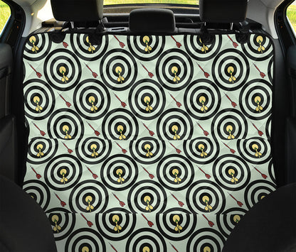 Dartboard Cartoon Pattern Print Pet Car Back Seat Cover