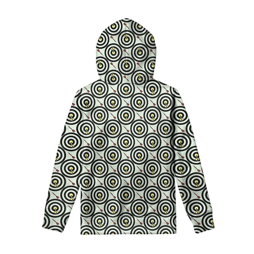 Dartboard Cartoon Pattern Print Pullover Hoodie