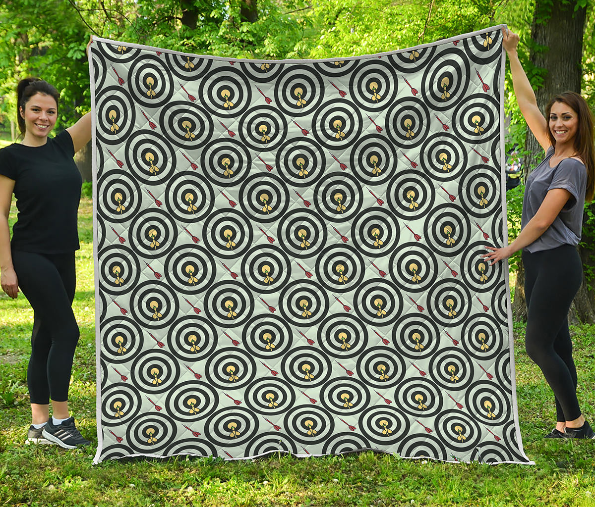 Dartboard Cartoon Pattern Print Quilt