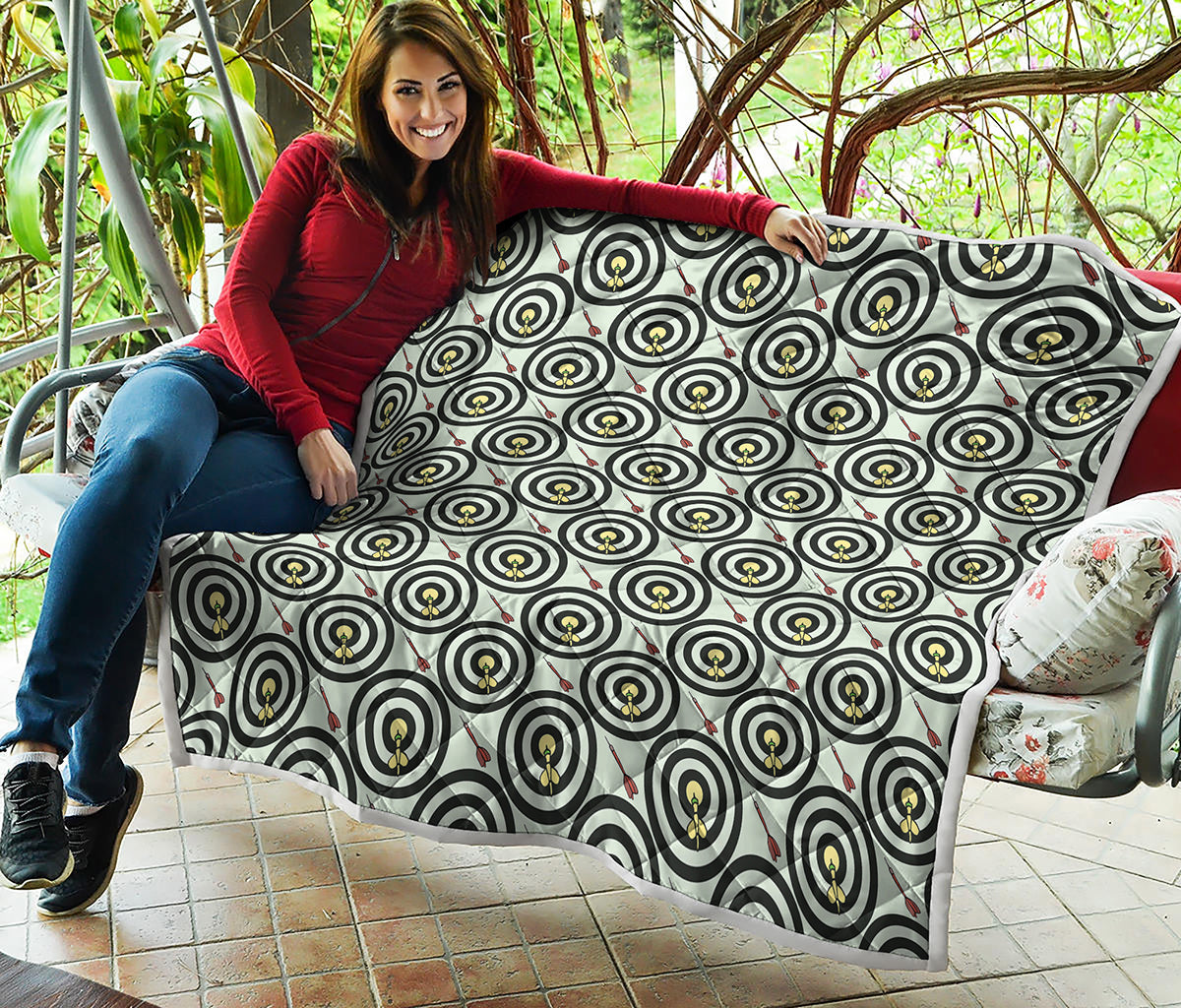 Dartboard Cartoon Pattern Print Quilt