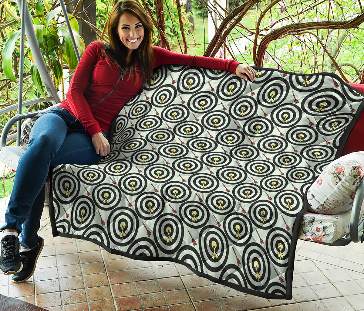 Dartboard Cartoon Pattern Print Quilt