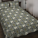 Dartboard Cartoon Pattern Print Quilt Bed Set