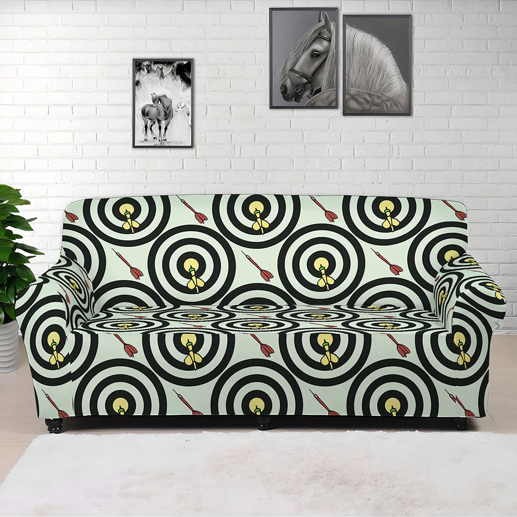 Dartboard Cartoon Pattern Print Sofa Cover