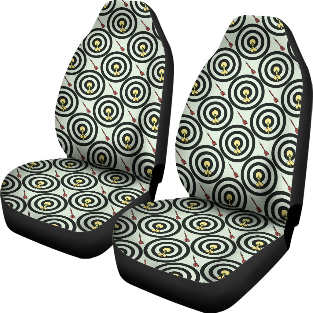 Dartboard Cartoon Pattern Print Universal Fit Car Seat Covers