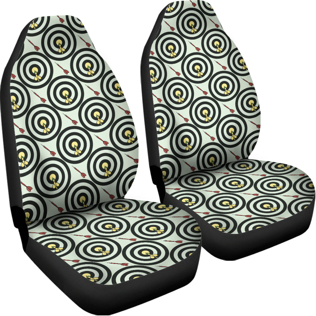 Dartboard Cartoon Pattern Print Universal Fit Car Seat Covers