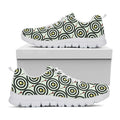 Dartboard Cartoon Pattern Print White Running Shoes