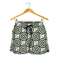 Dartboard Cartoon Pattern Print Women's Shorts
