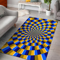 Dartboard Moving Optical Illusion Floor Mat