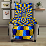 Dartboard Moving Optical Illusion Armchair Protector