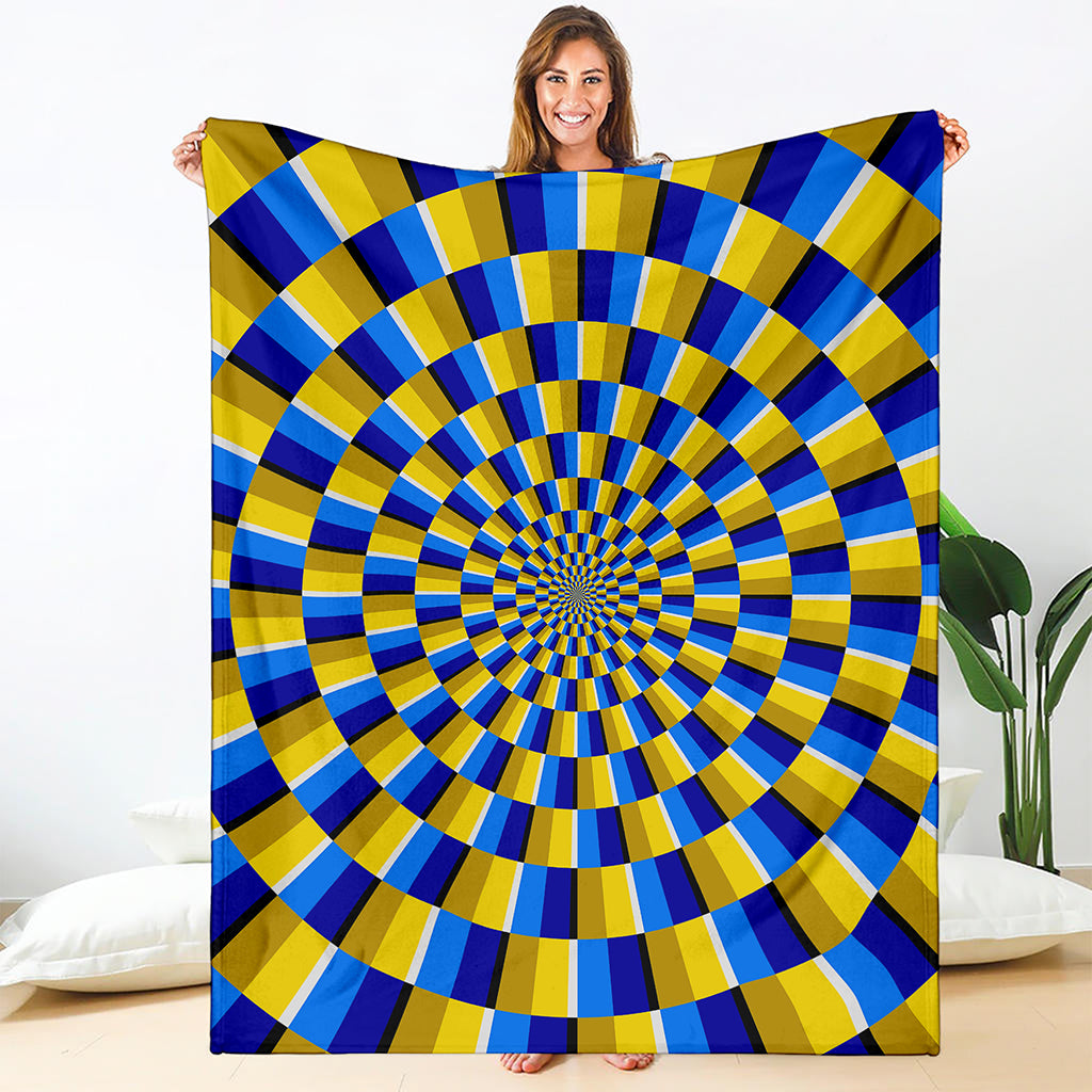 Dartboard Moving Optical Illusion Blanket