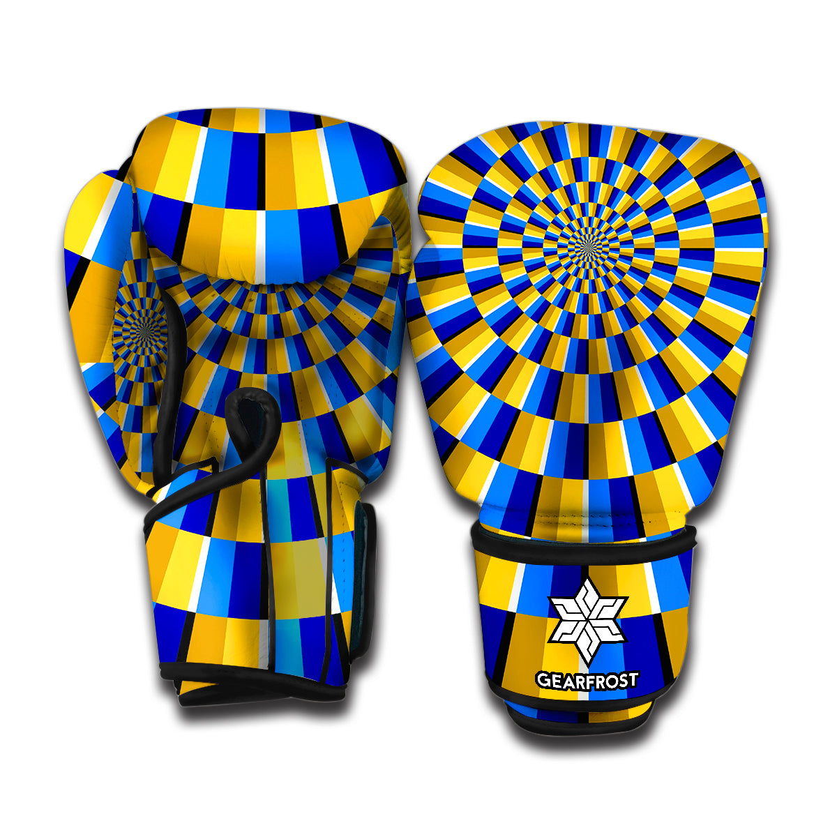 Dartboard Moving Optical Illusion Boxing Gloves