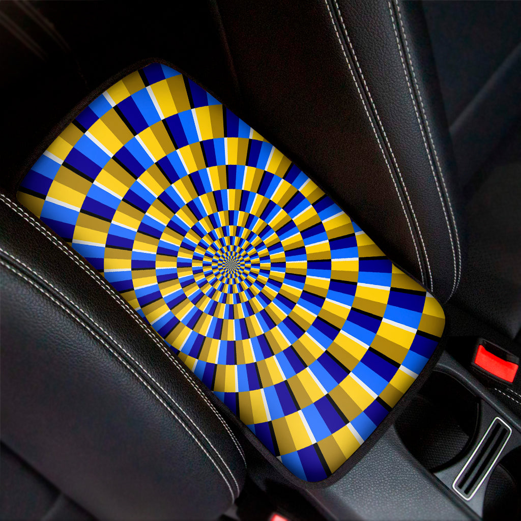 Dartboard Moving Optical Illusion Car Center Console Cover