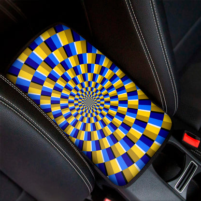 Dartboard Moving Optical Illusion Car Center Console Cover