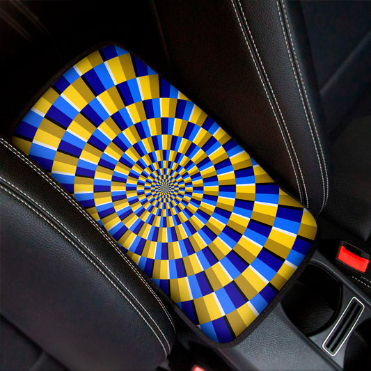 Dartboard Moving Optical Illusion Car Center Console Cover