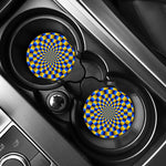 Dartboard Moving Optical Illusion Car Coasters