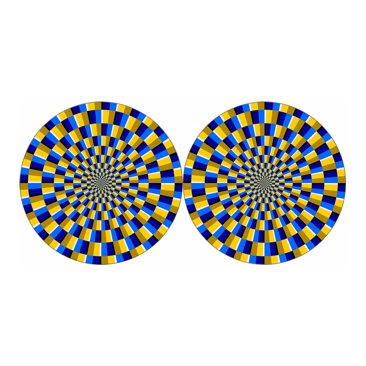 Dartboard Moving Optical Illusion Car Coasters