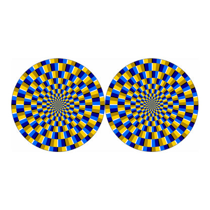 Dartboard Moving Optical Illusion Car Coasters