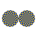 Dartboard Moving Optical Illusion Car Coasters
