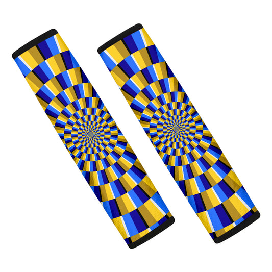Dartboard Moving Optical Illusion Car Seat Belt Covers