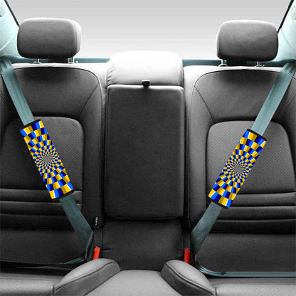 Dartboard Moving Optical Illusion Car Seat Belt Covers
