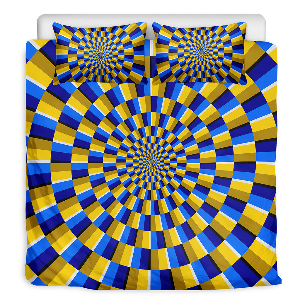 Dartboard Moving Optical Illusion Duvet Cover Bedding Set