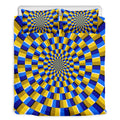Dartboard Moving Optical Illusion Duvet Cover Bedding Set